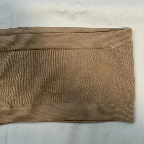 Angel Seamless Underwire  Bandeau Bra Beige, Size S - Picture 4 of 5